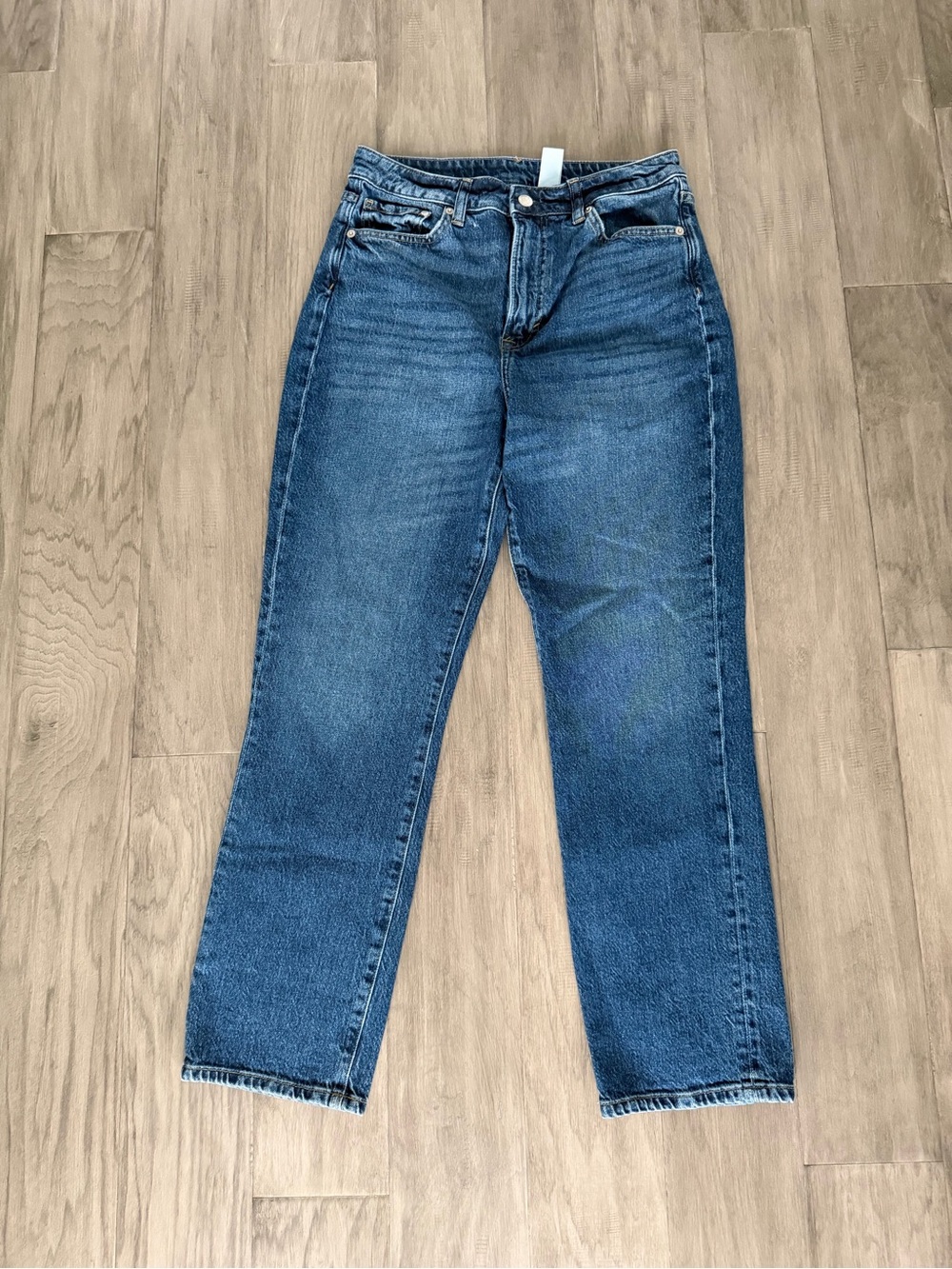 H&M Women's Straight-Leg Blue Jeans